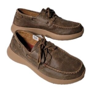 Twisted X Women's Size 9.5 M Brown Leather Driving Shoes/Chukka WRV0003